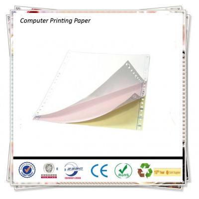 3-Ply Continuous Carbonless Printing Paper/Computer NCR Carbonless Continous Printing Paper/Computer Bill Printer Copy Paper